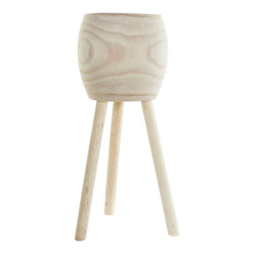 Blumentopf DKD Home Decor Braun Paulonia-Holz (23 x 23 x 56 cm)