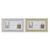 Fotorahmen DKD Home Decor Luxury Gold Silberfarben Kristall polystyrol Traditionell 46,5 x 2 x 28,5 cm (2 Stück)