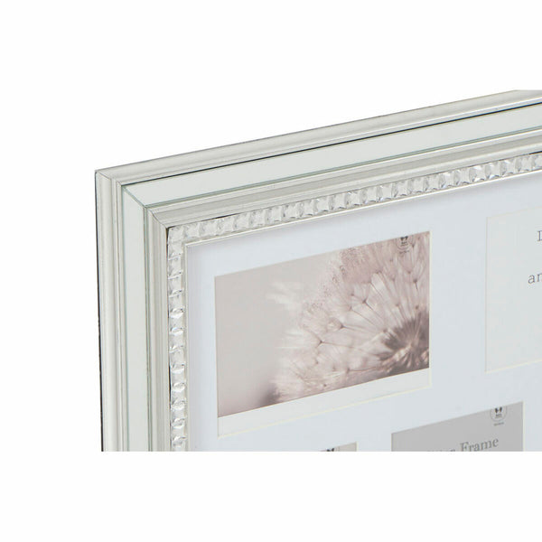 Fotorahmen DKD Home Decor Luxury 46,5 x 2 x 40 cm Kristall Silberfarben Gold polystyrol Traditionell (2 Stück)