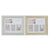 Fotorahmen DKD Home Decor Luxury 46,5 x 2 x 40 cm Kristall Silberfarben Gold polystyrol Traditionell (2 Stück)