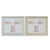 Fotorahmen DKD Home Decor Gold Silberfarben Aluminium Kristall polystyrol Traditionell 47 x 2 x 40 cm (2 Stück)