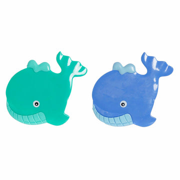 Badematte DKD Home Decor 11,5 x 1 x 10 cm Blau türkis Für Kinder PVC 10 cm (2 Stück)