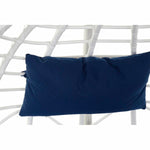 Hängender Gartenstuhl DKD Home Decor Marineblau Weiß Aluminium Synthetischer Rattan 90 x 70 x 110 cm (107 x 107 x 198 cm)