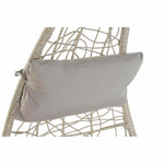 Hängender Gartenstuhl DKD Home Decor 82 x 75 x 125 cm Metall Synthetischer Rattan Hellgrau (82 x 75 x 125 cm)