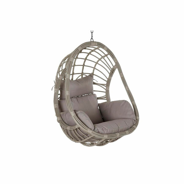 Hängender Gartenstuhl DKD Home Decor 90 x 70 x 110 cm Grau Synthetischer Rattan Aluminium (92 x 70 x 113 cm)