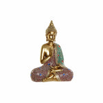 Deko-Figur DKD Home Decor Gold Buddha Harz Bunt Orientalisch (25 x 11 x 34 cm)