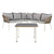 Gartenmöbel DKD Home Decor Weiß Hellbraun 190 x 190 x 70 cm