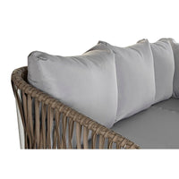 Gartenmöbel DKD Home Decor Weiß Hellbraun 190 x 190 x 70 cm