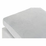 Fußstütze DKD Home Decor Holz Polyester Celeste Moderne (55 x 55 x 35 cm)