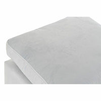 Fußstütze DKD Home Decor Holz Polyester Celeste Moderne (55 x 55 x 35 cm)