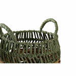 Korb-Set DKD Home Decor grün natürlich Boho 33 x 33 x 40 cm Rattan 4 Kg 2 Stücke