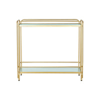 Tevogn DKD Home Decor Gold Metall Kristall 80 x 28 x 81 cm