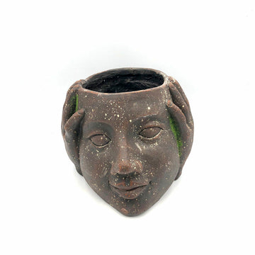 Blumentopf DKD Home Decor Fiberglas Grau (29 x 29 x 24 cm)