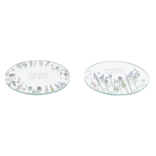 Laterne DKD Home Decor Kristall Bunt Schmetterling (10 x 10 x 1 cm) (2 Stück) (2 unidades)