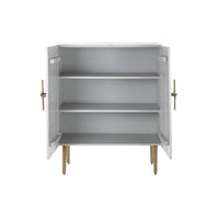 Schrank DKD Home Decor Weiß Gold Eisen Mango-Holz 85 x 45 x 110 cm BAR