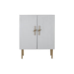 Schrank DKD Home Decor Weiß Gold Eisen Mango-Holz 85 x 45 x 110 cm BAR