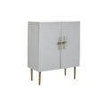 Schrank DKD Home Decor Weiß Gold Eisen Mango-Holz 85 x 45 x 110 cm BAR