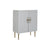 Schrank DKD Home Decor Weiß Gold Eisen Mango-Holz 85 x 45 x 110 cm BAR