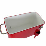 Kühlschrank DKD Home Decor Rot Mit Rädern 74 x 43 x 80 cm Stahl Polypropylen 56 L (74 x 43 x 80 cm)