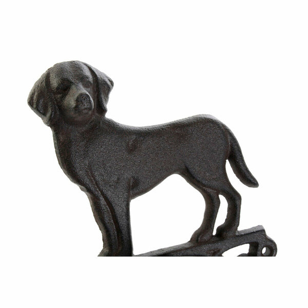 Dekorative Glocke DKD Home Decor Braun Dunkelbraun Schnur Eisen Katze Hund 14 x 15 x 24 cm (2 Stück)