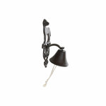 Dekorative Glocke DKD Home Decor Braun Dunkelbraun Schnur Eisen Katze Hund 14 x 15 x 24 cm (2 Stück)