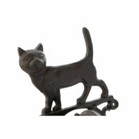 Dekorative Glocke DKD Home Decor Braun Dunkelbraun Schnur Eisen Katze Hund 14 x 15 x 24 cm (2 Stück)