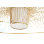 Deckenlampe DKD Home Decor Weiß natürlich Bambus 50 W 100 x 100 x 32 cm