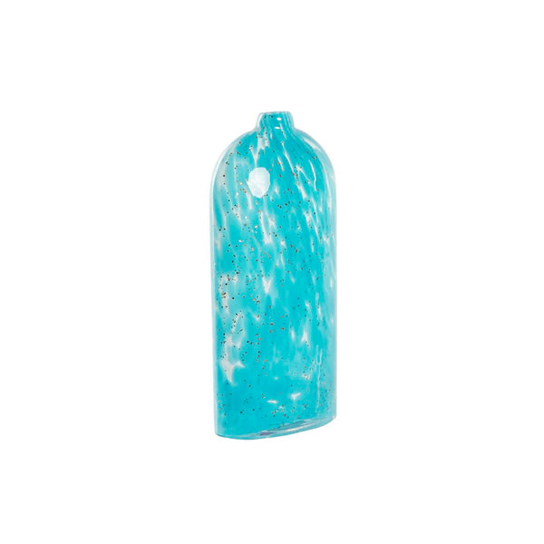 Vase DKD Home Decor Blau Kristall Mediterraner 12,5 x 6,5 x 28 cm