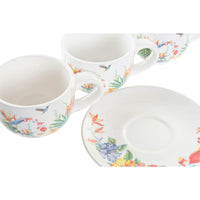 Satz von Kaffeetassen DKD Home Decor Bunt Dolomite 180 ml