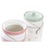 Gefäß DKD Home Decor grün Rosa Vichy 15,5 x 15,5 x 21 cm (2 Stück)