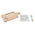 Käsebrett DKD Home Decor Bambus Aluminium Steingut 21,5 x 11,8 x 1,5 cm (3 Stücke)