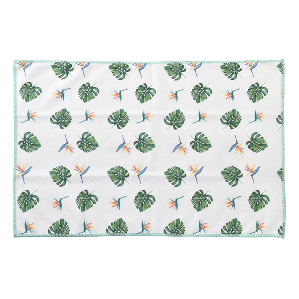 Küchentuch DKD Home Decor Grau Tropical 3 Stücke