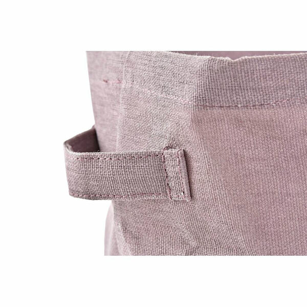 Korb DKD Home Decor Gelb Blau Granatrot Leinwand Moderne 20 x 16 x 15 cm (3 Stück)