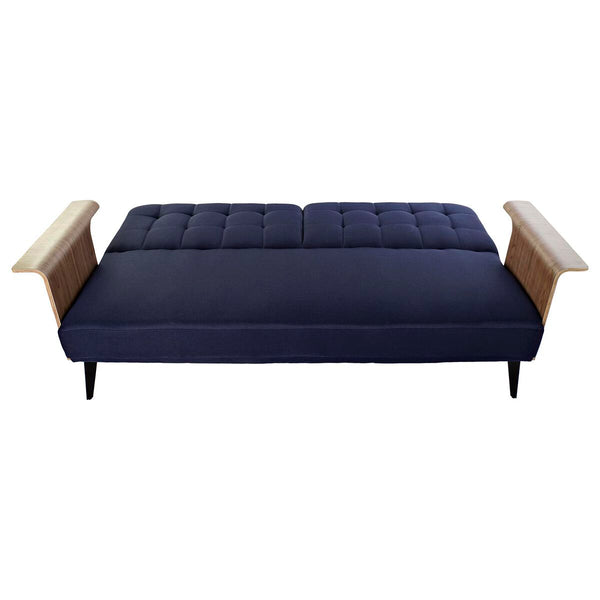 Schlafsofa DKD Home Decor Blau Braun Schwarz Metall Moderne Urban 203 x 87 x 81 cm