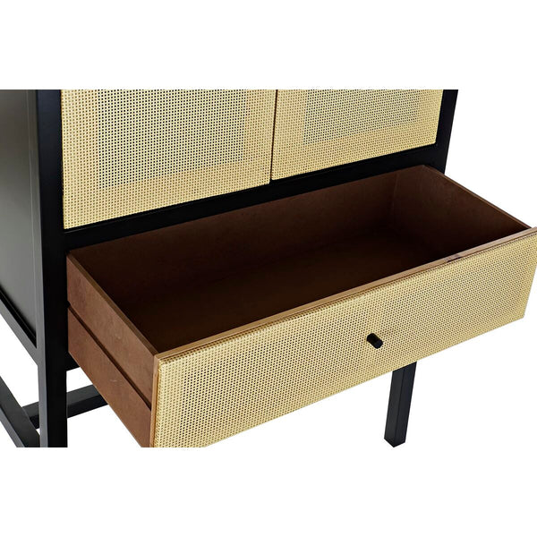 Schrank DKD Home Decor 80 x 38 x 160 cm Tanne natürlich Schwarz