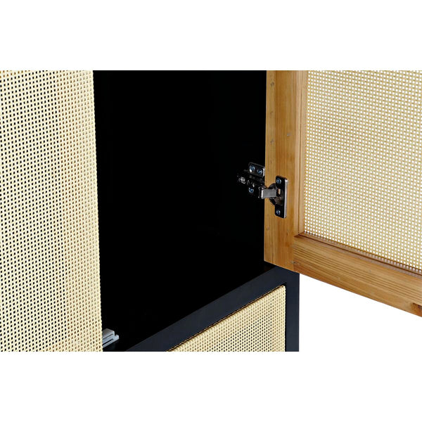 Schrank DKD Home Decor 80 x 38 x 160 cm Tanne natürlich Schwarz