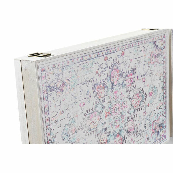 Dekorative Box DKD Home Decor Bunt Holz MDF Ethnisch Araber Zähler (2 Stück)