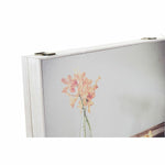 Dekorative Box DKD Home Decor Gelb Beige Rosa Holz MDF Blomster Vase Zähler (2 Stück)