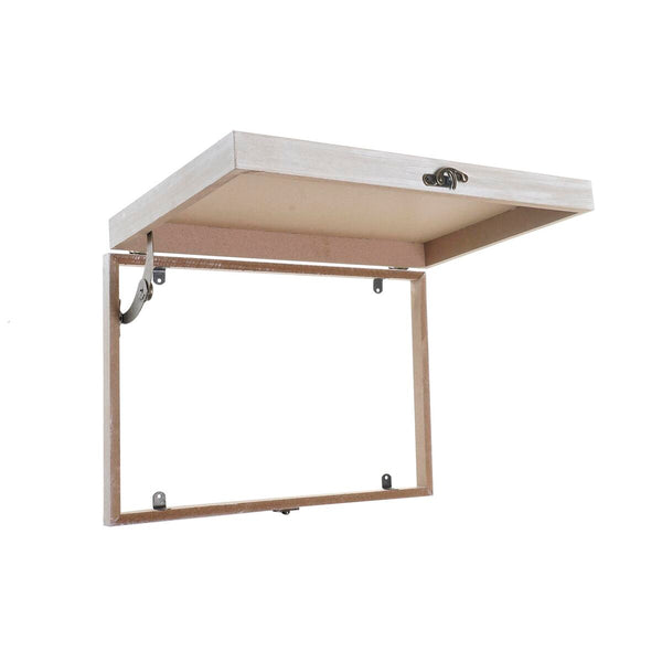 Dekorative Box DKD Home Decor Gelb Beige Rosa Holz MDF Blomster Vase Zähler (2 Stück)