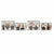 Tablettset DKD Home Decor Weiß Schwarz Gold Holz MDF 40 x 30 x 6 cm (2 Stück)