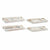 Tablettset DKD Home Decor Weiß Schwarz Gold Holz MDF 40 x 30 x 6 cm (2 Stück)