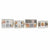 Tablettset DKD Home Decor Weiß Schwarz Gold Holz MDF 40 x 30 x 6 cm (2 Stück)