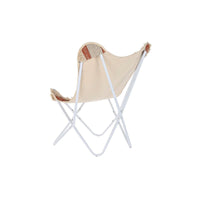 Gartenstuhl DKD Home Decor Weiß Orange Eisen 74 x 65 x 90 cm