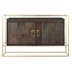 Anrichte DKD Home Decor Braun Metall Mango-Holz 122 x 38 x 76 cm