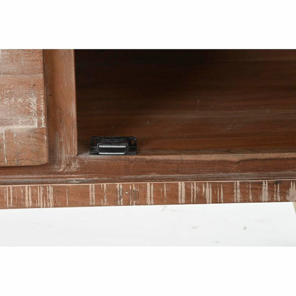 Anrichte DKD Home Decor natürlich Schwarz Metall Akazienholz (140 x 40 x 85 cm)