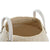 Korb DKD Home Decor Weiß natürlich Naturfaser 37 x 37 x 25 cm
