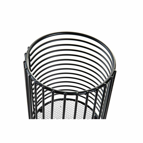 Abtropfbehälter für Besteck DKD Home Decor Raster Schwarz Metall Loft (11,5 x 11,5 x 16 cm)