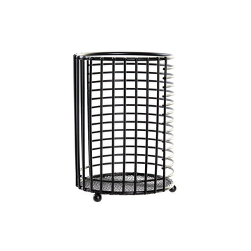 Abtropfbehälter für Besteck DKD Home Decor Raster Schwarz Metall Loft (11,5 x 11,5 x 16 cm)