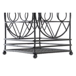 Abtropfbehälter für Besteck DKD Home Decor Schwarz Metall Geometrisch 12 x 12 x 20 cm