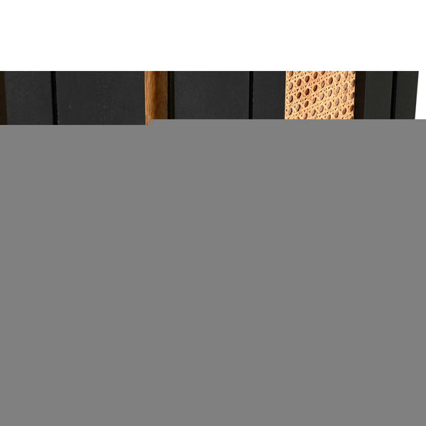 Anrichte DKD Home Decor Schwarz Rattan Mango-Holz 160 x 40 x 90 cm